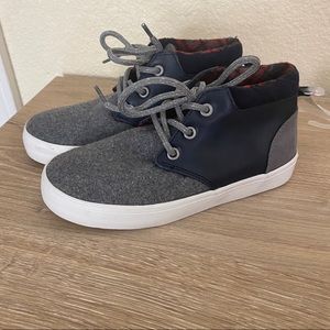 NWT Navy and Gray High Top Sneakers